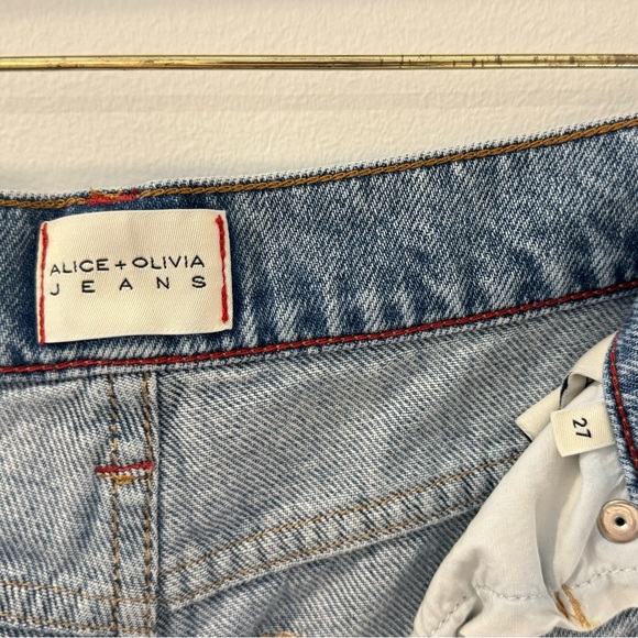 Alice + Olivia Weezy Wide Leg High Rise Jeans - Picture 6 of 12